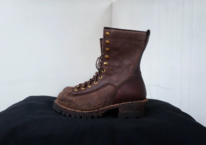 visvim cossack boots in dk.brown