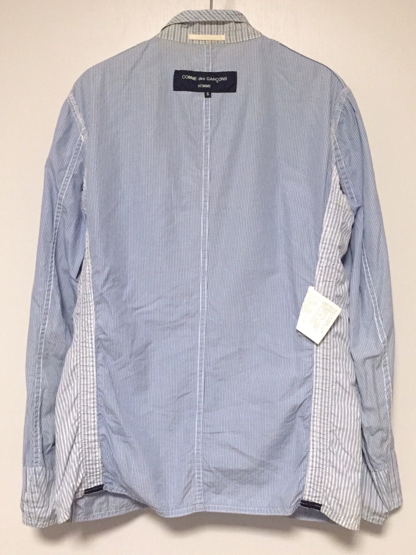 COMME des GARCONS Homme Stripe Pleated Blazer