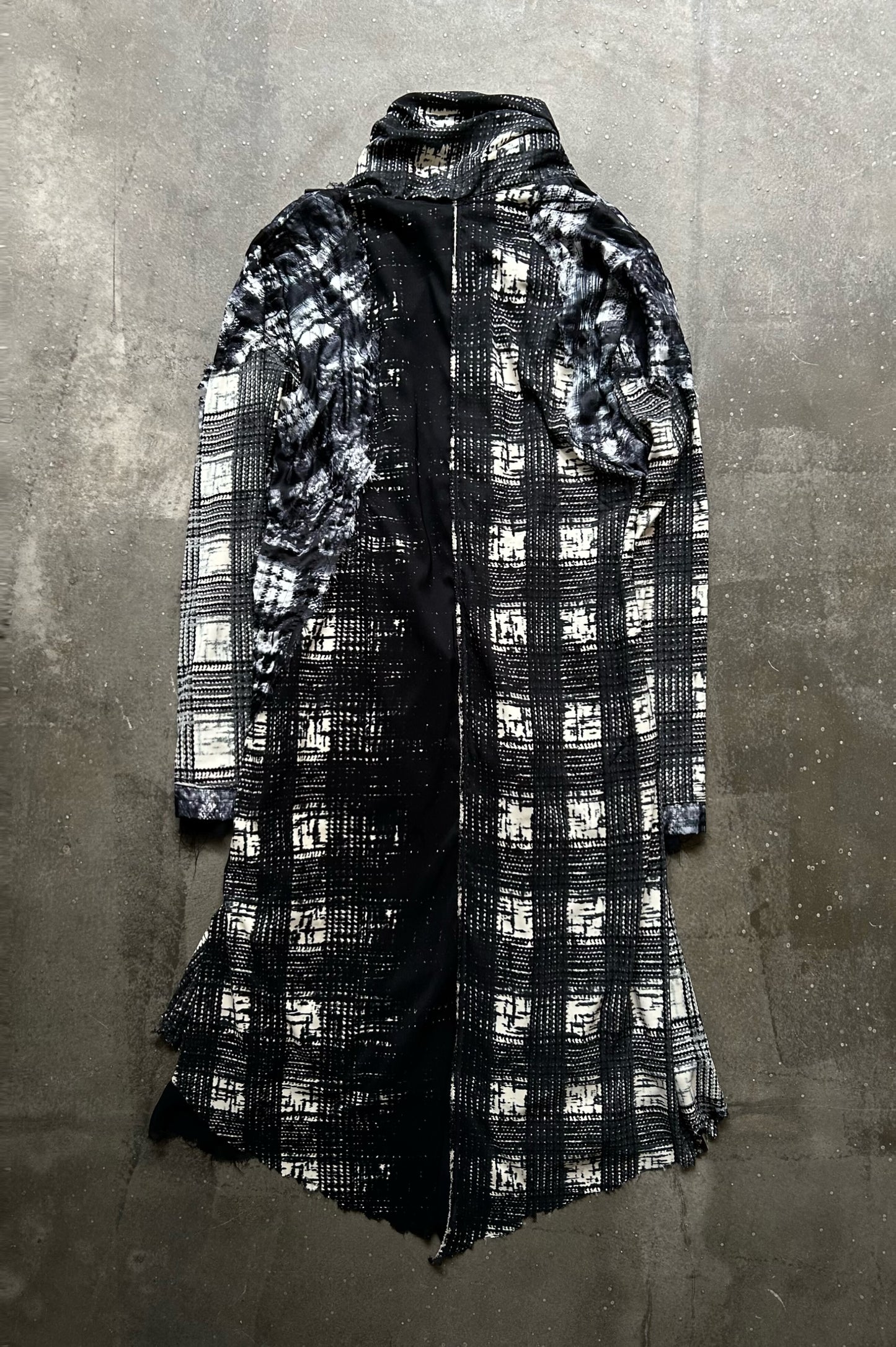 stylish patchwork long coat by TT