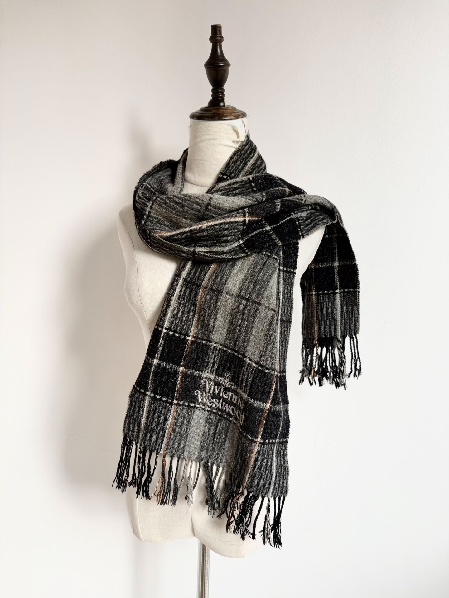 Vivienne Westwood Vintage Letter Embroidery Scarf