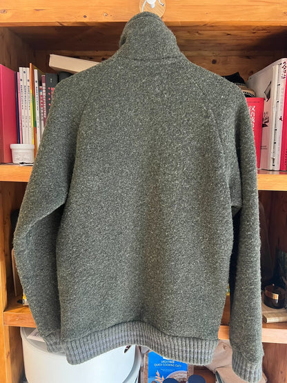 nigel cabourn wool jacket with riri zipper
