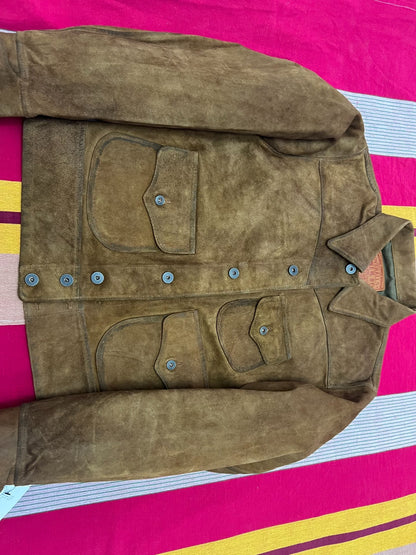 RRL Classic Suede Short Leather Jacket