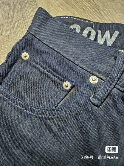 visvim indigo double dye denim pants