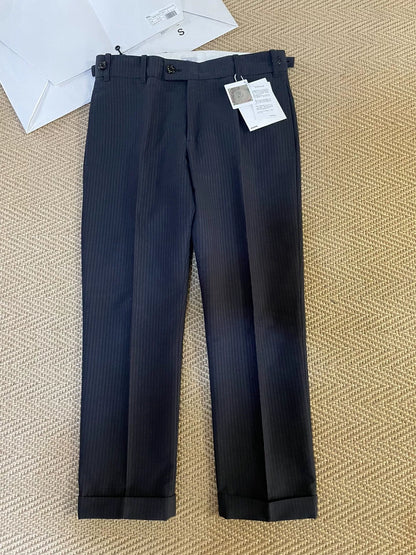 Visvim Paccard Stripe Cropped Slacks