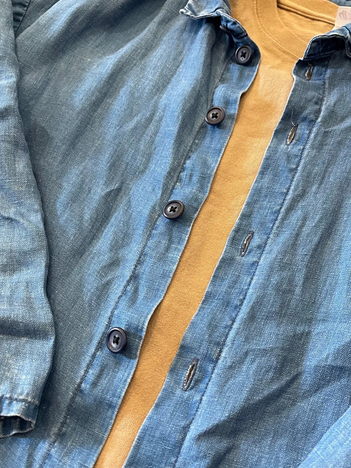 Porter Classic Indigo Linen Shirt