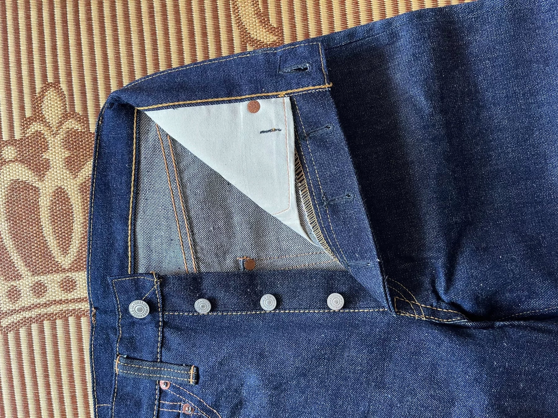 Warehouse 1000 Natural Indigo Dyed Jeans W28