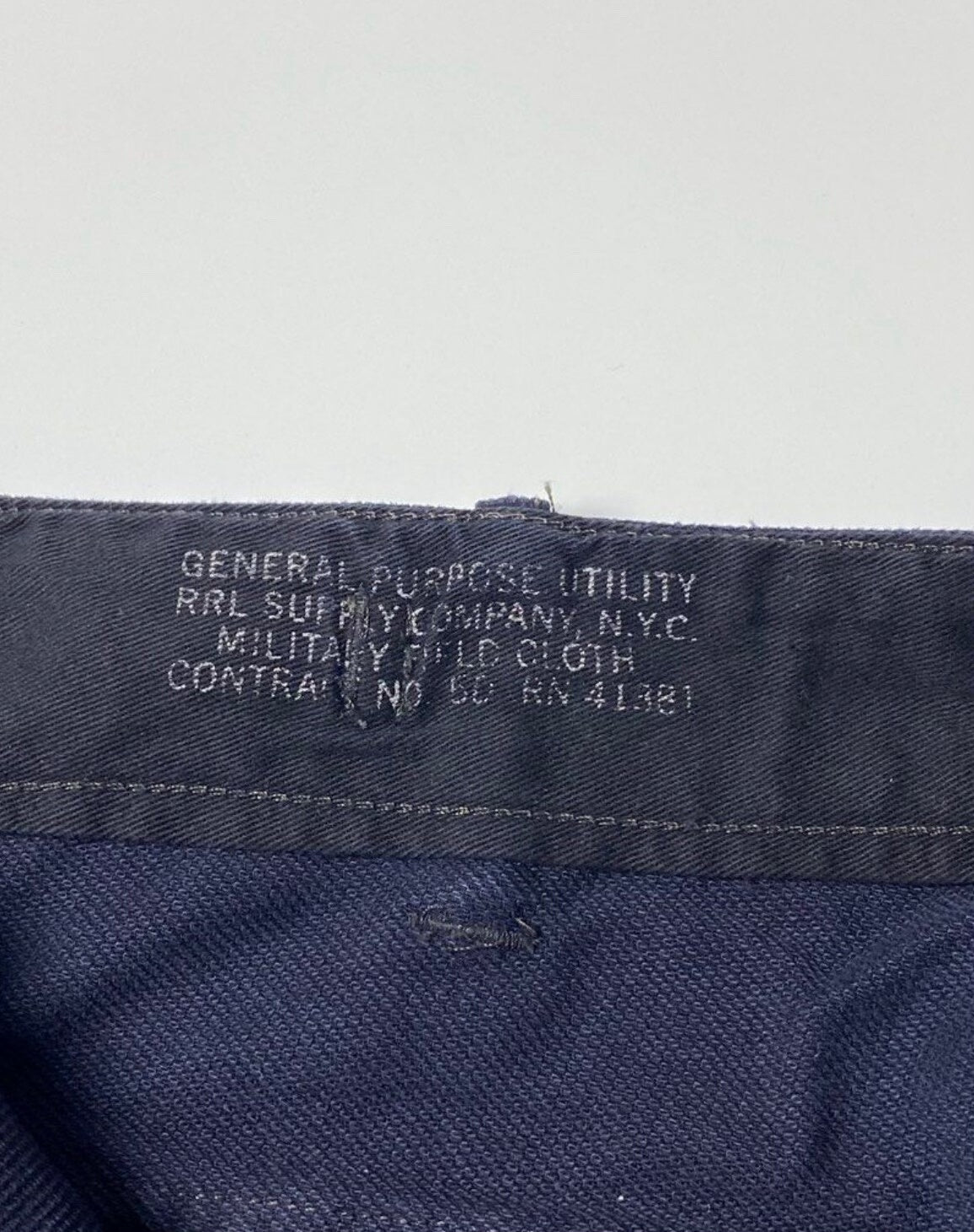 Double RL Military Field Cloth Cord Pants