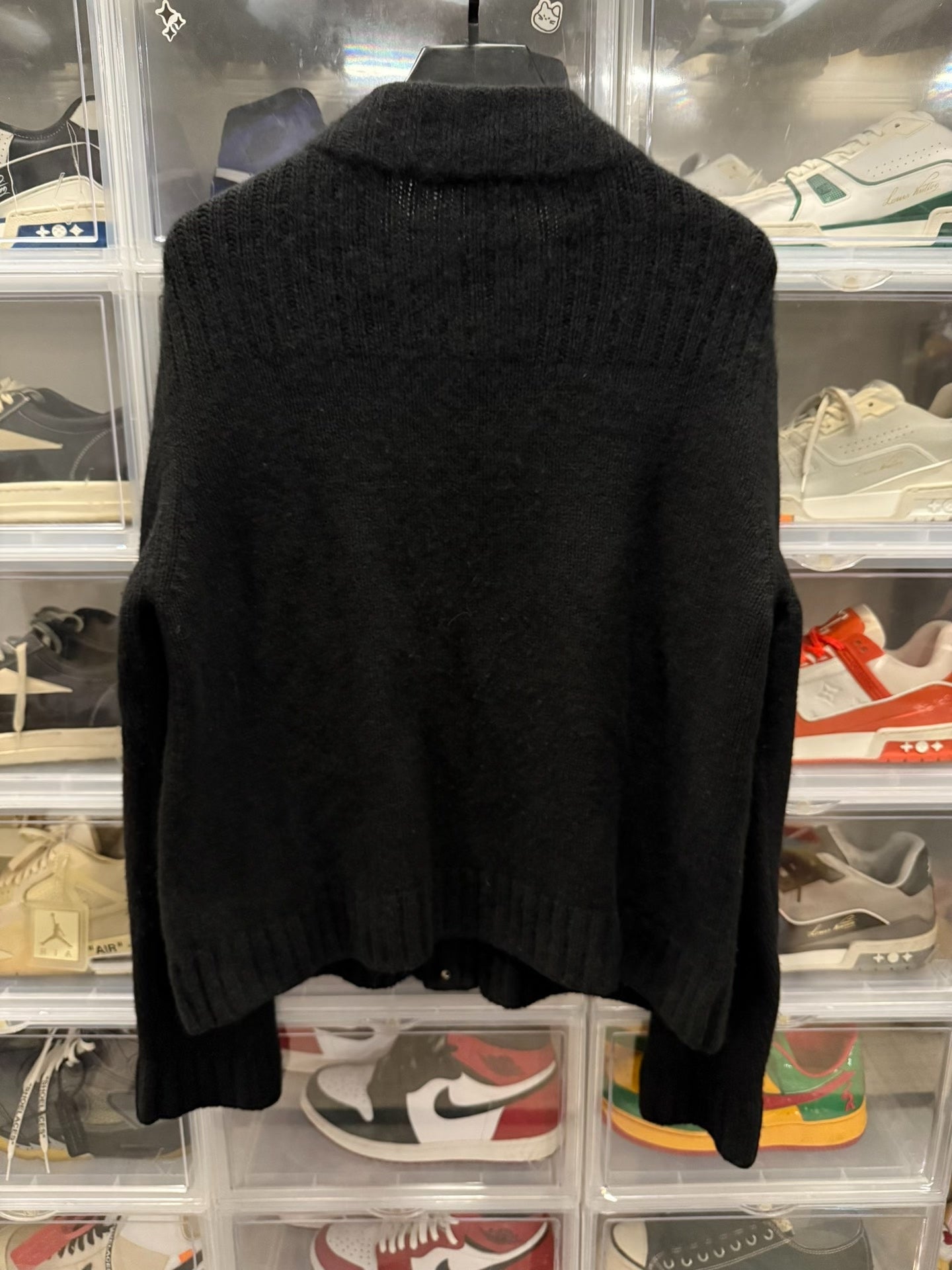 Chrome Hearts Black Cashmere Cardigan XL
