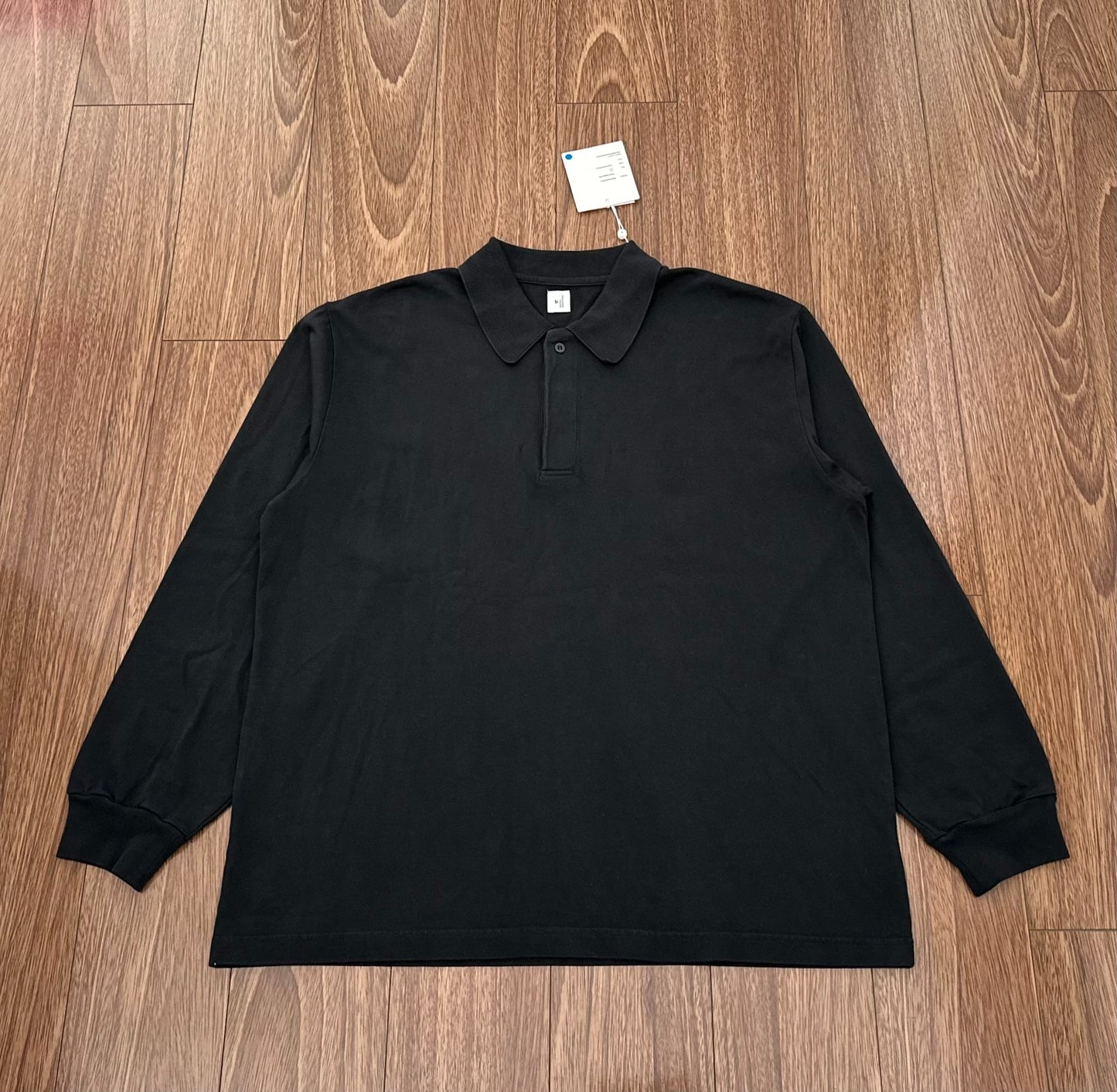 blurhms classic rugby shirt in black
