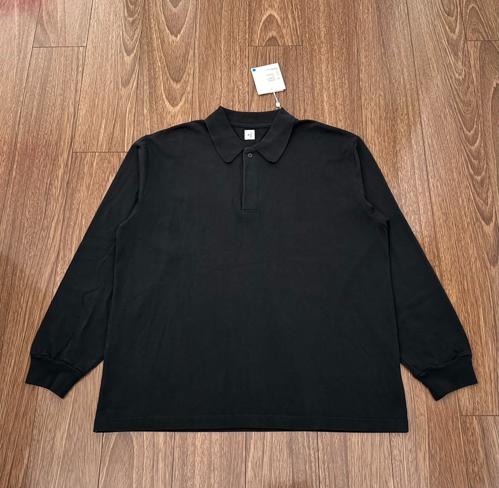 blurhms classic rugby shirt in black
