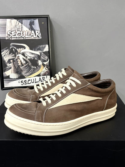 Rick Owens 23FW Low-Top Leather Sneakers