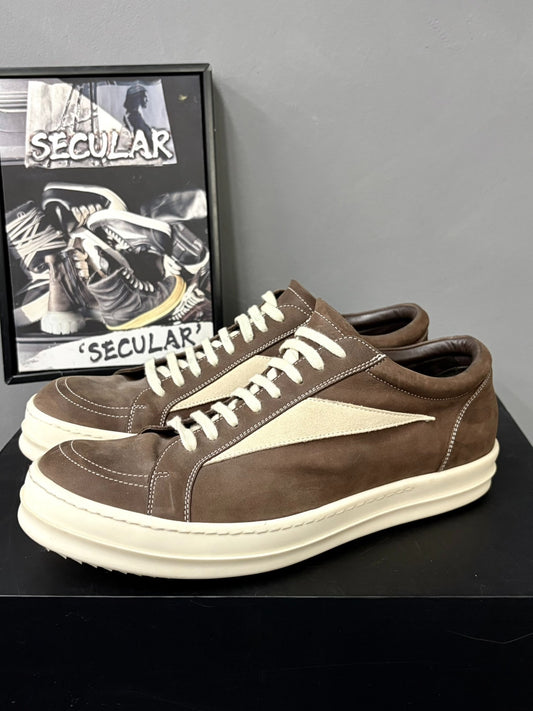 Rick Owens 23FW Low-Top Leather Sneakers