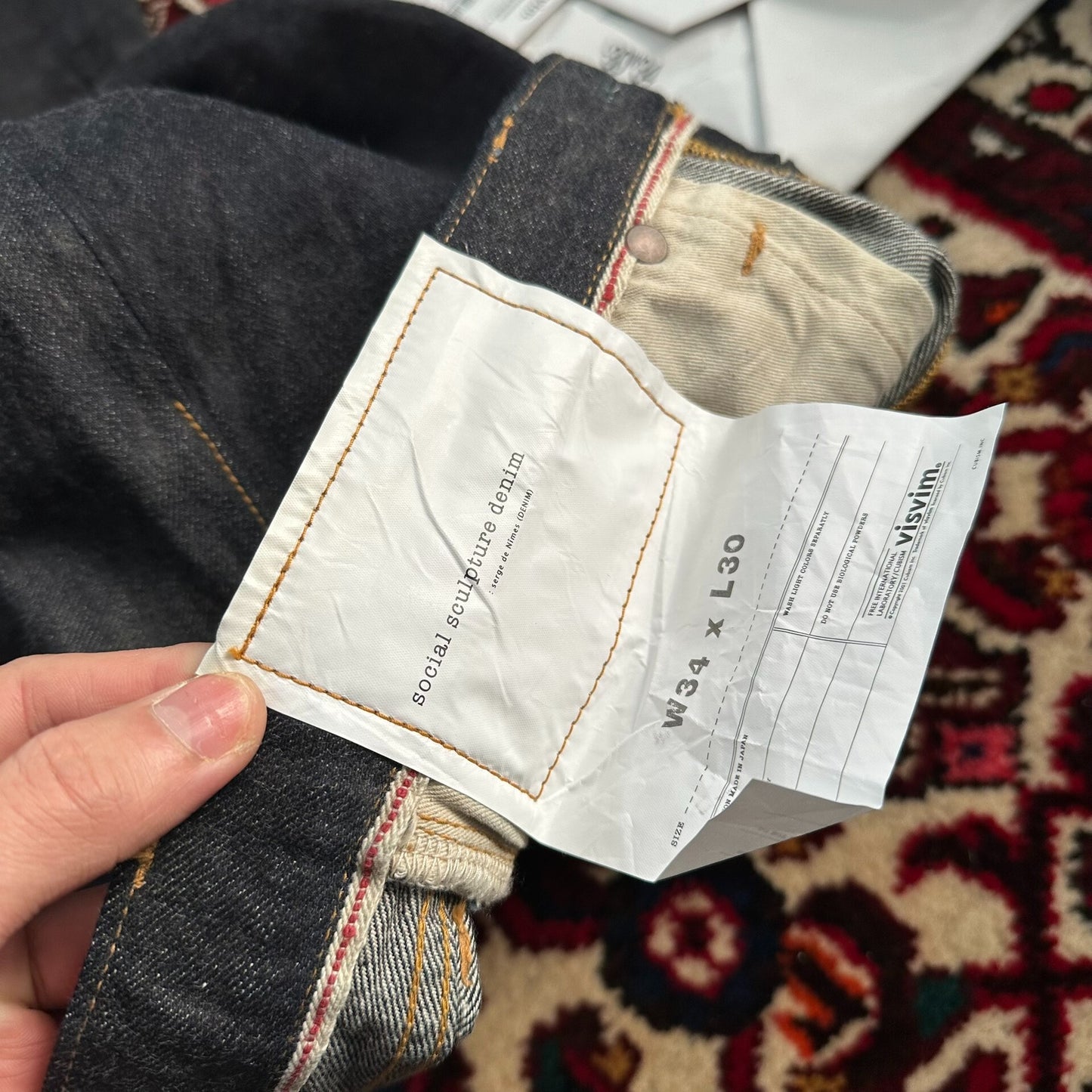 Visvim 23AW Mud Dyed Denim Pants