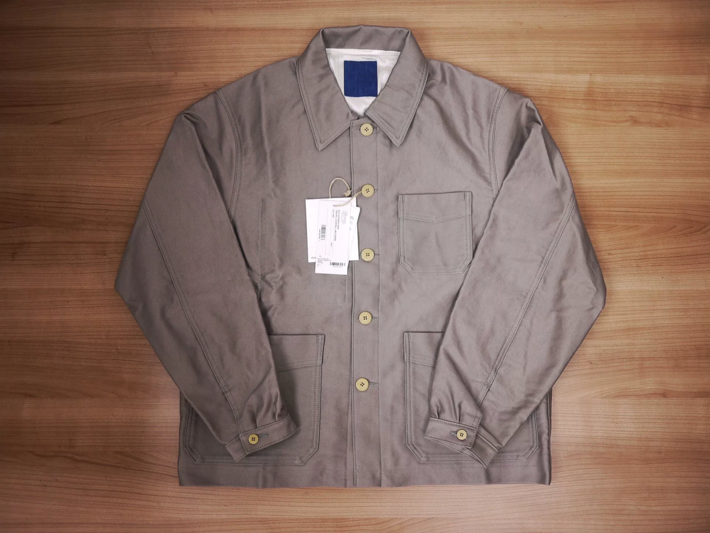Visvim TRAVAIL COVERALL MOLESKIN GREY