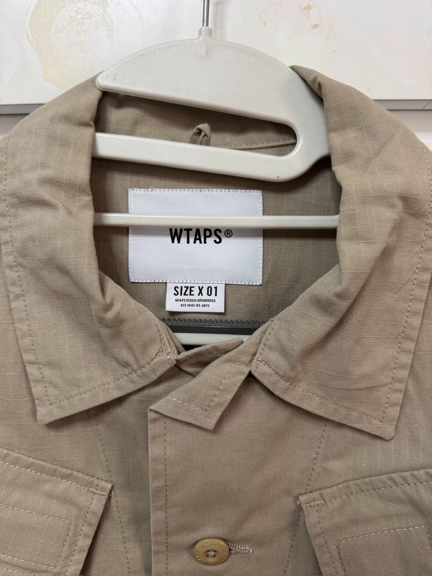 modular long sleeve cotton ripstop jacket