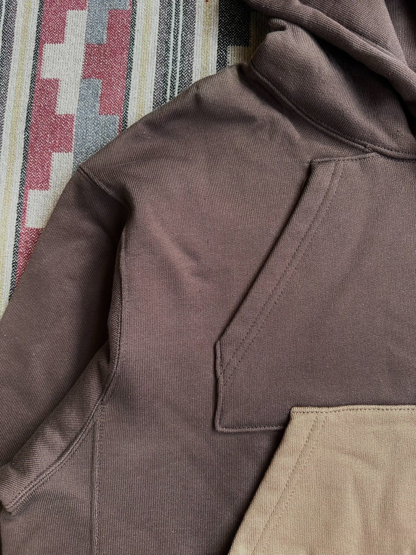 mastermind world MMJ patchwork hooded sweatshirt