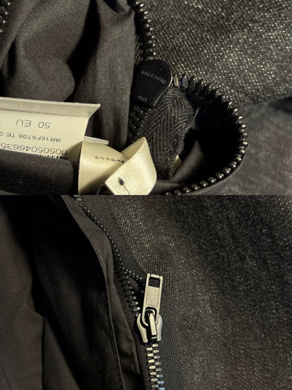 rick owens black paint splash trench coat