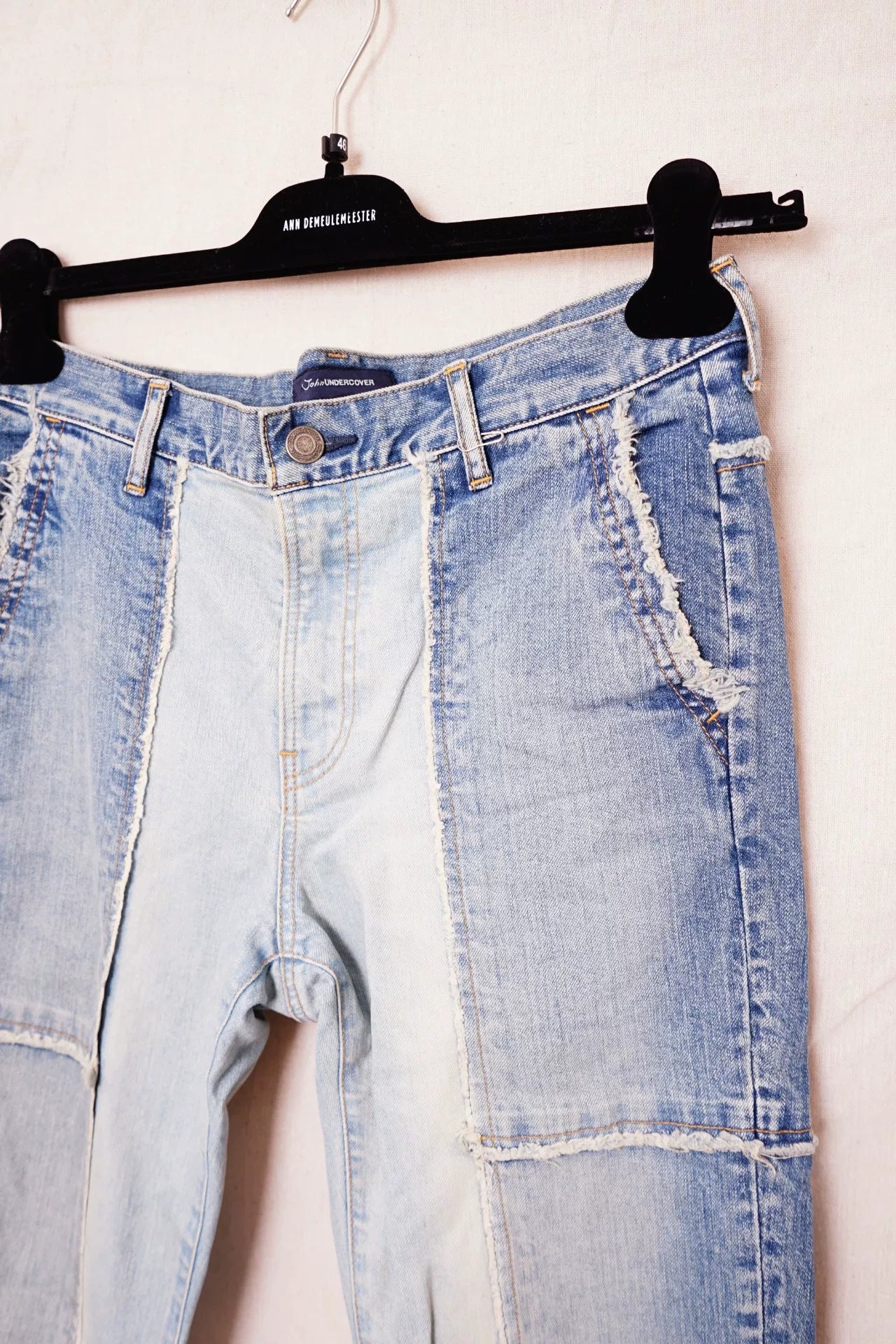 Undercover Spliced Washed Jeans
