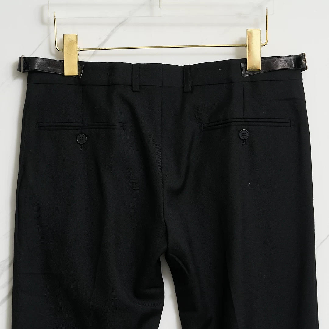 Saint Laurent Men's Black Wool Trousers