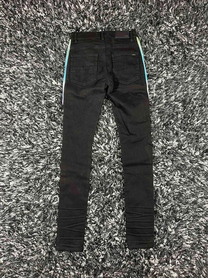 amiri watercolor half track jean