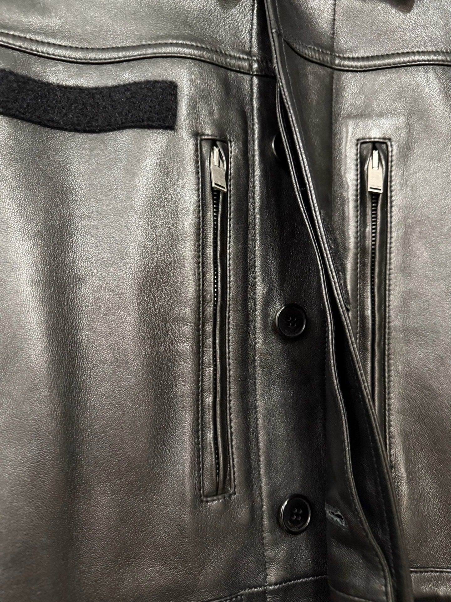 Saint Laurent 18FW Leather Hunting Jacket