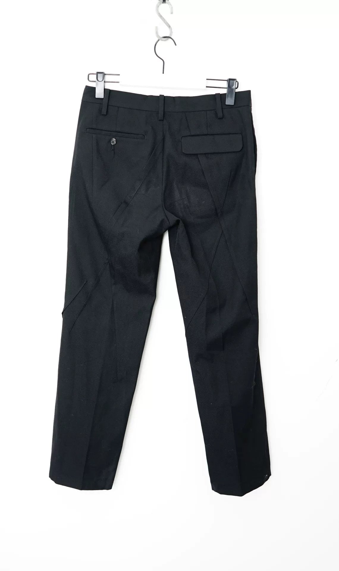 Undercover Wool Cropped Geometric Panel Pants