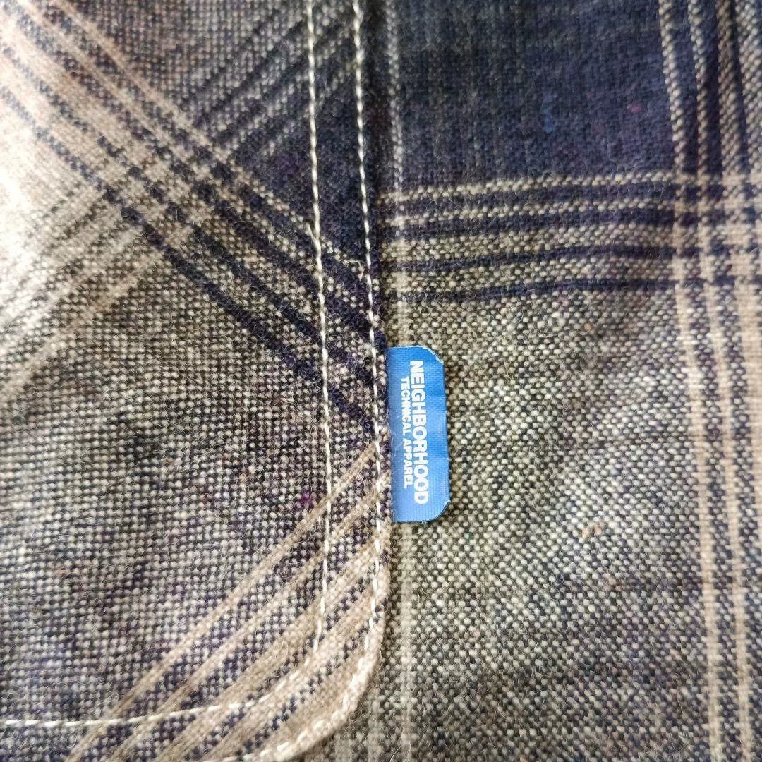 neighborhood 092BENH-SHM02 Wool Plaid Shirt