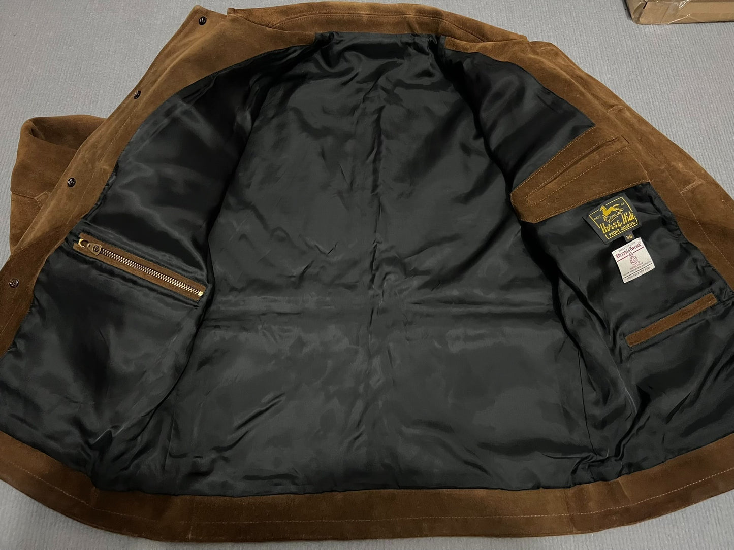 Vintage Suede Military Leather Jacket