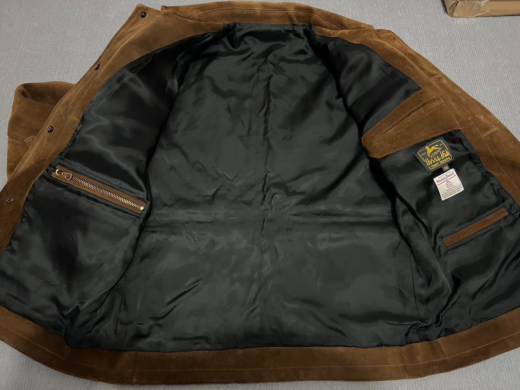 Vintage Suede Military Leather Jacket