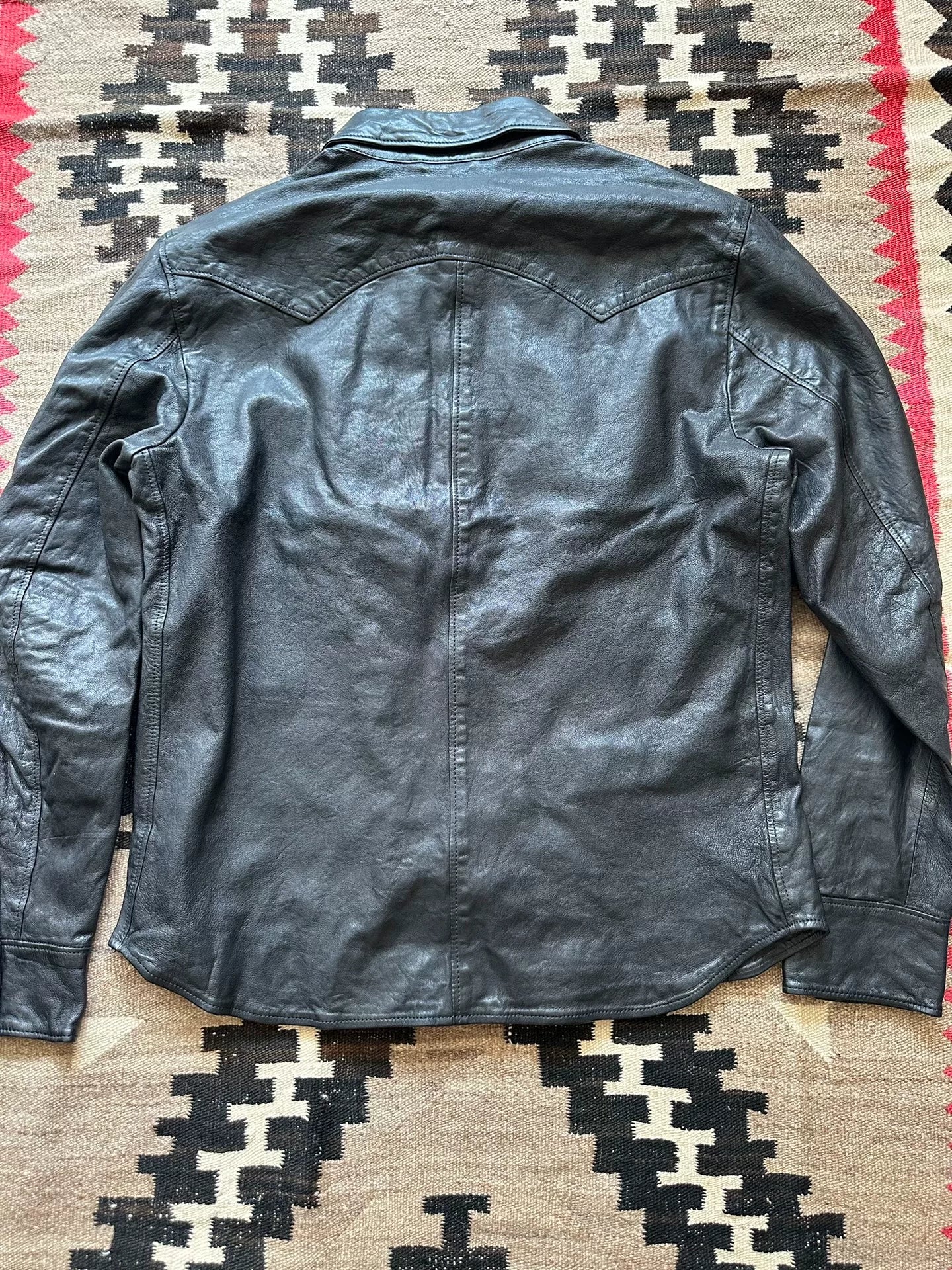 Ralph Lauren Leather Shirt Jacket