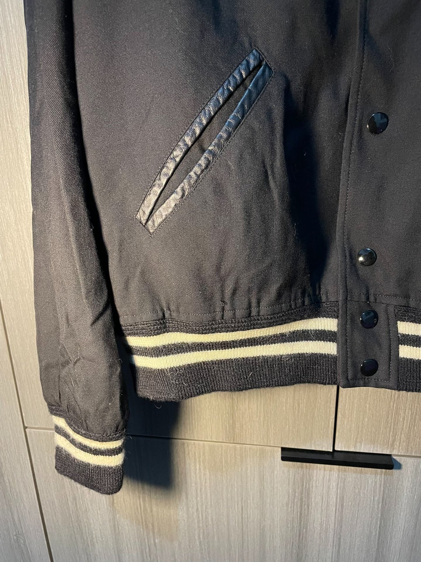 Saint Laurent Studded Leather Shoulder Jacket
