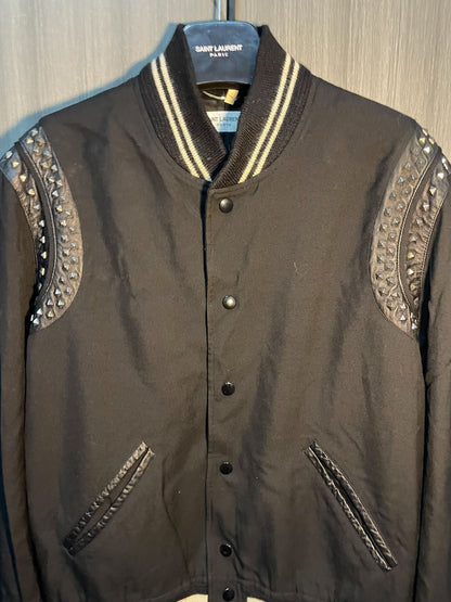 Saint Laurent Studded Leather Shoulder Jacket