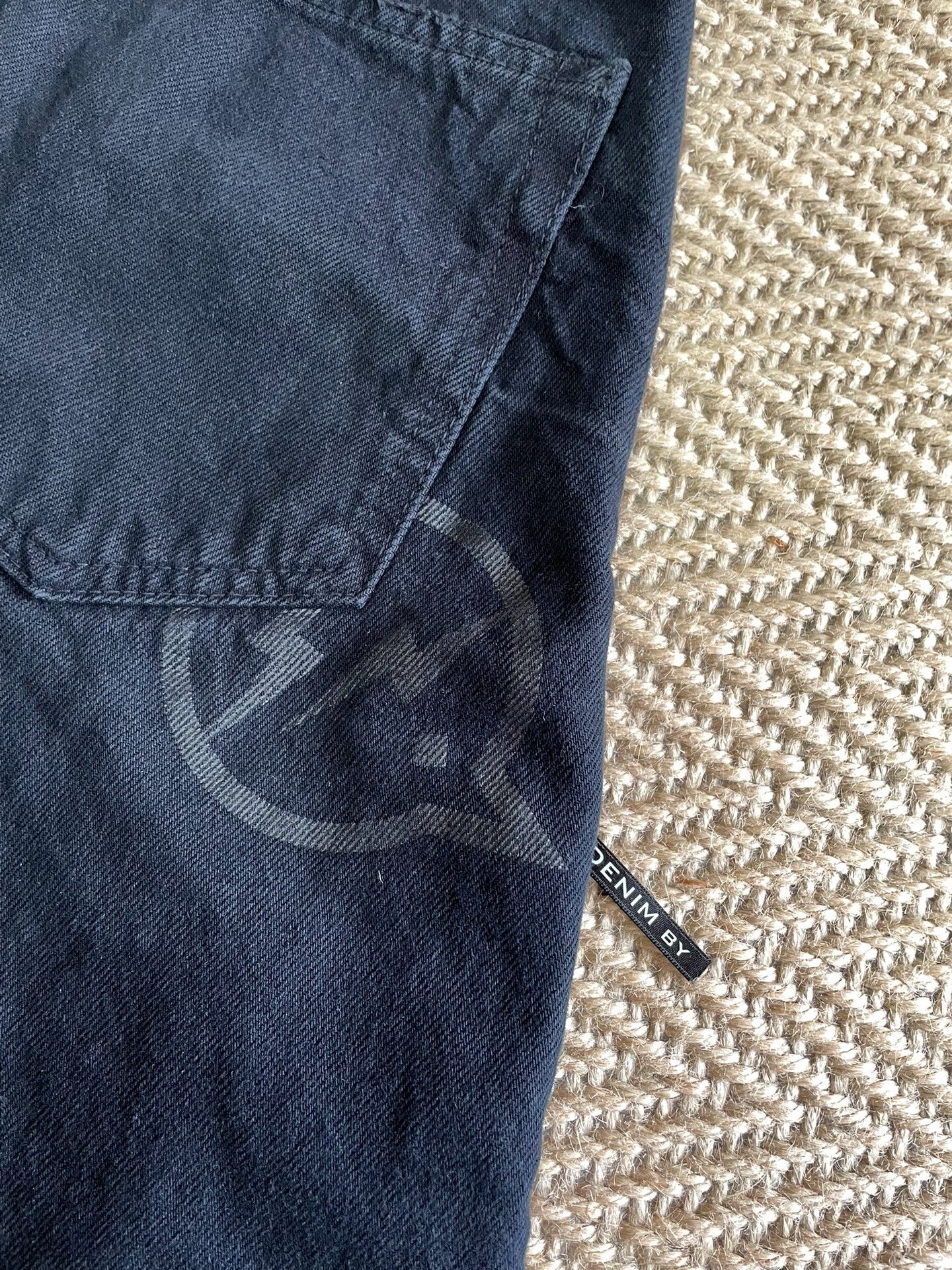 denim by vanquish & fragment distressed jeans