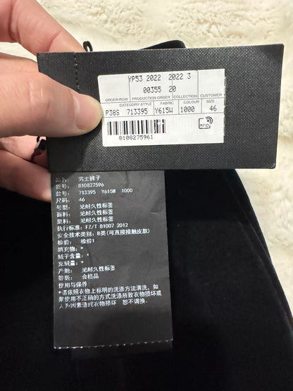 Saint Laurent Black Velvet Slim Pants
