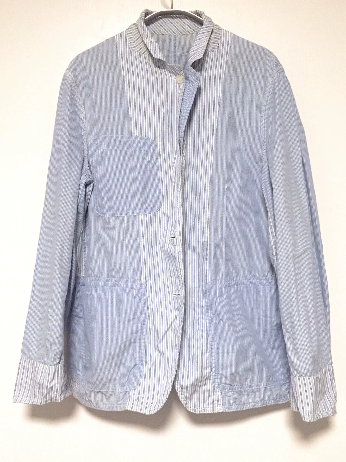 COMME des GARCONS Homme Stripe Pleated Blazer