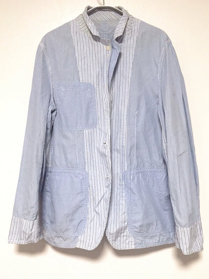 COMME des GARCONS Homme Stripe Pleated Blazer