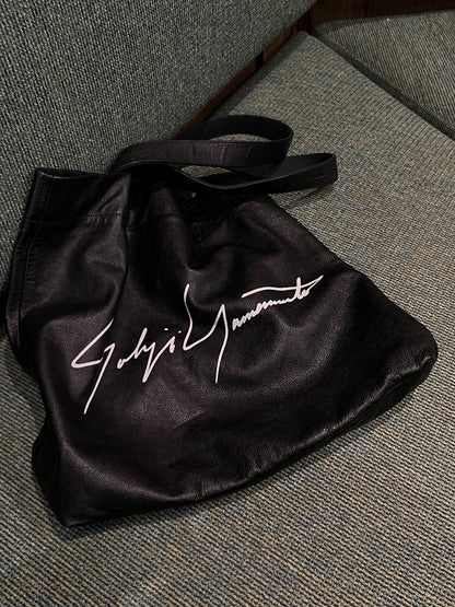 Yohji Yamamoto Leather Tote Bag
