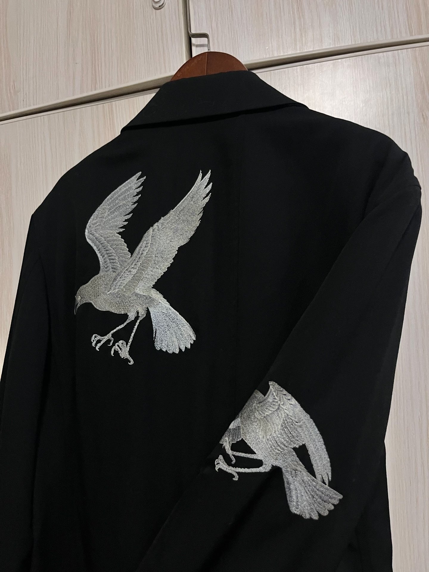 Yohji Yamamoto 21AW Embroidered Crow