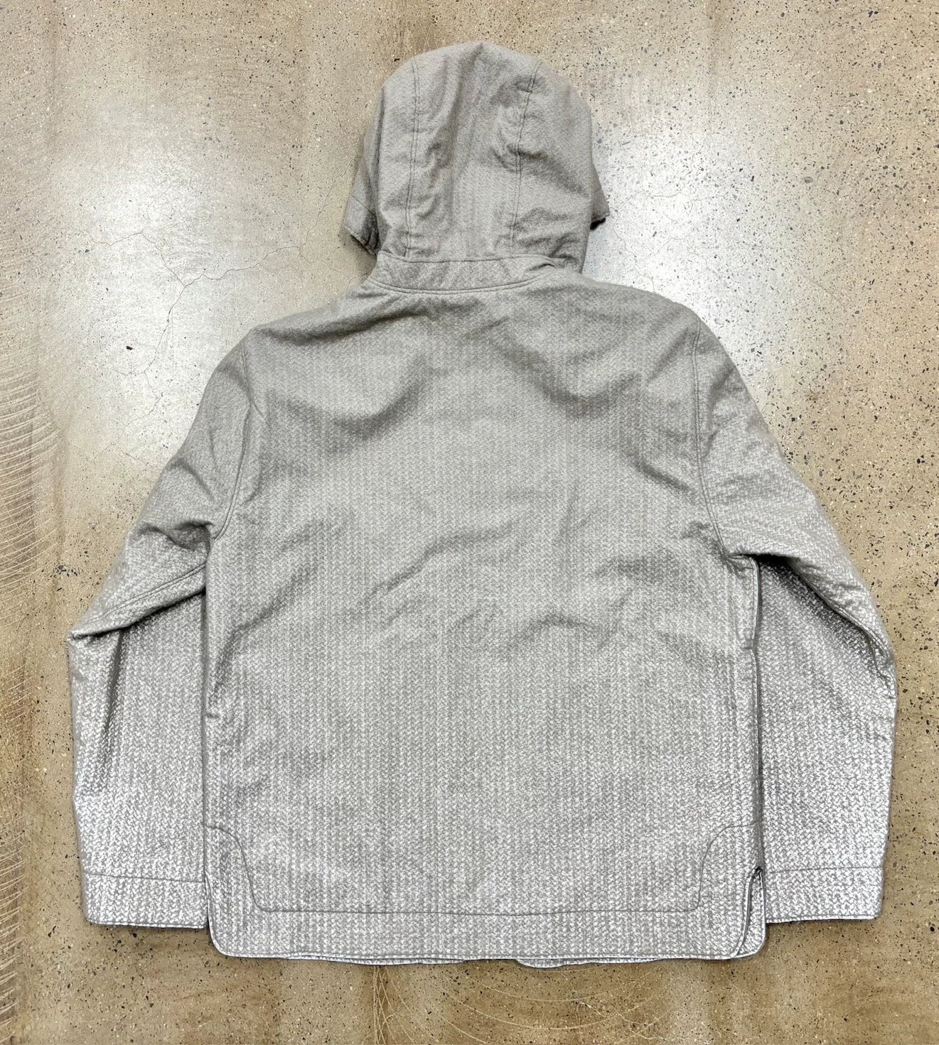 stone island reflective hooded jacket M size