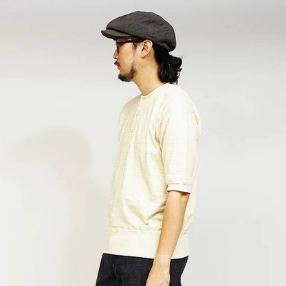 Nigel Cabourn Linen Newsboy Cap Summer