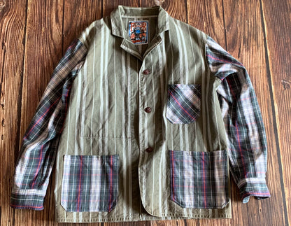 unique two-tone patterned jacket