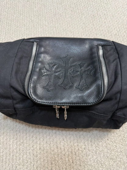 Chrome Hearts Cross Leather Wash Bag
