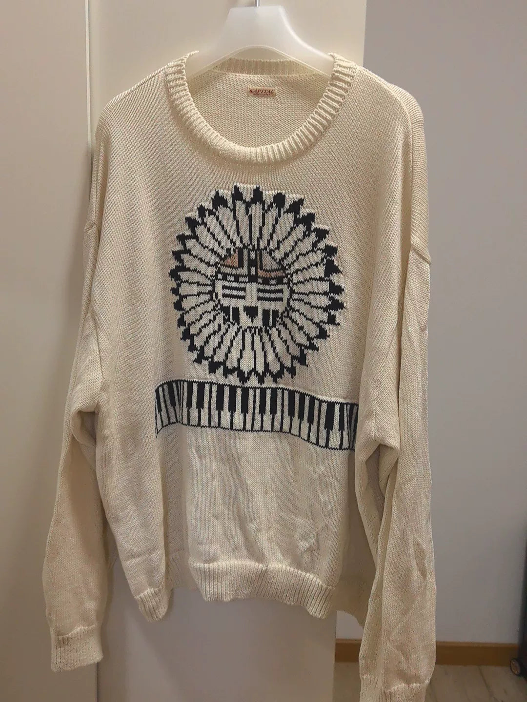 Kapital Beige Knitted Sweater Made in Japan