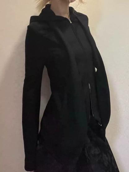 yohji yamamoto y's hooded wool jacket