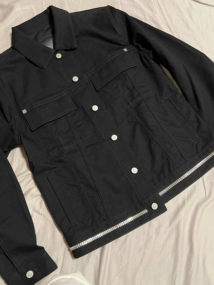 Givenchy SS22 Black Logo Button Jacket