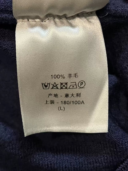 Dior Embroidered Wool Knit Sweater for Men