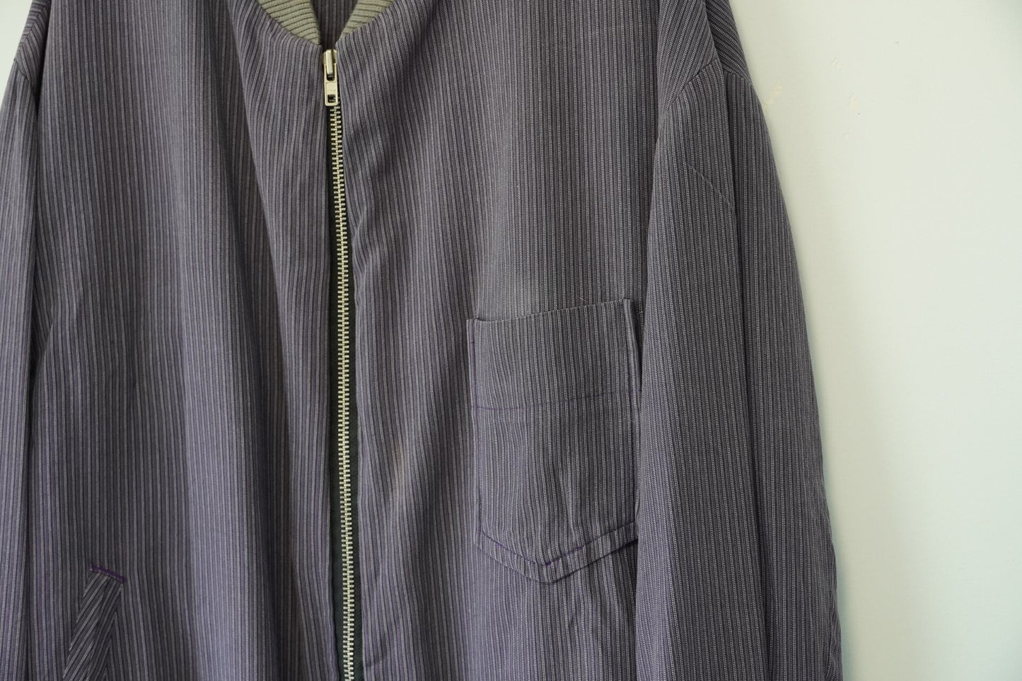 Yohji Yamamoto Striped Zip Jacket