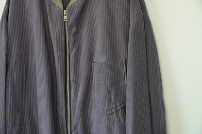 Yohji Yamamoto Striped Zip Jacket