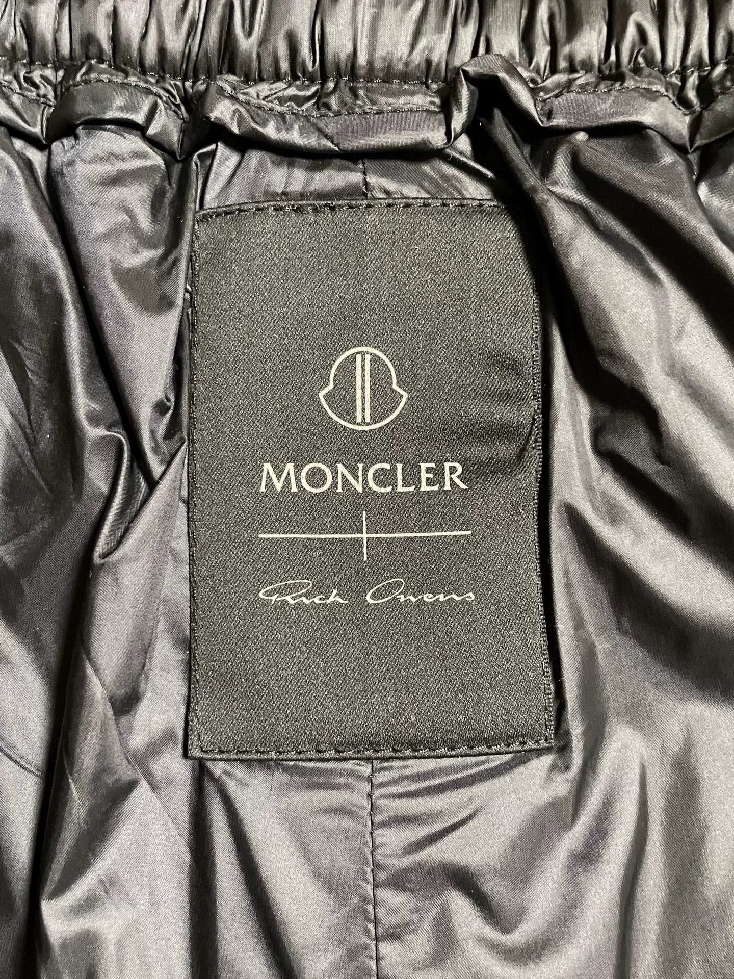 rick owens moncler collaboration down shorts
