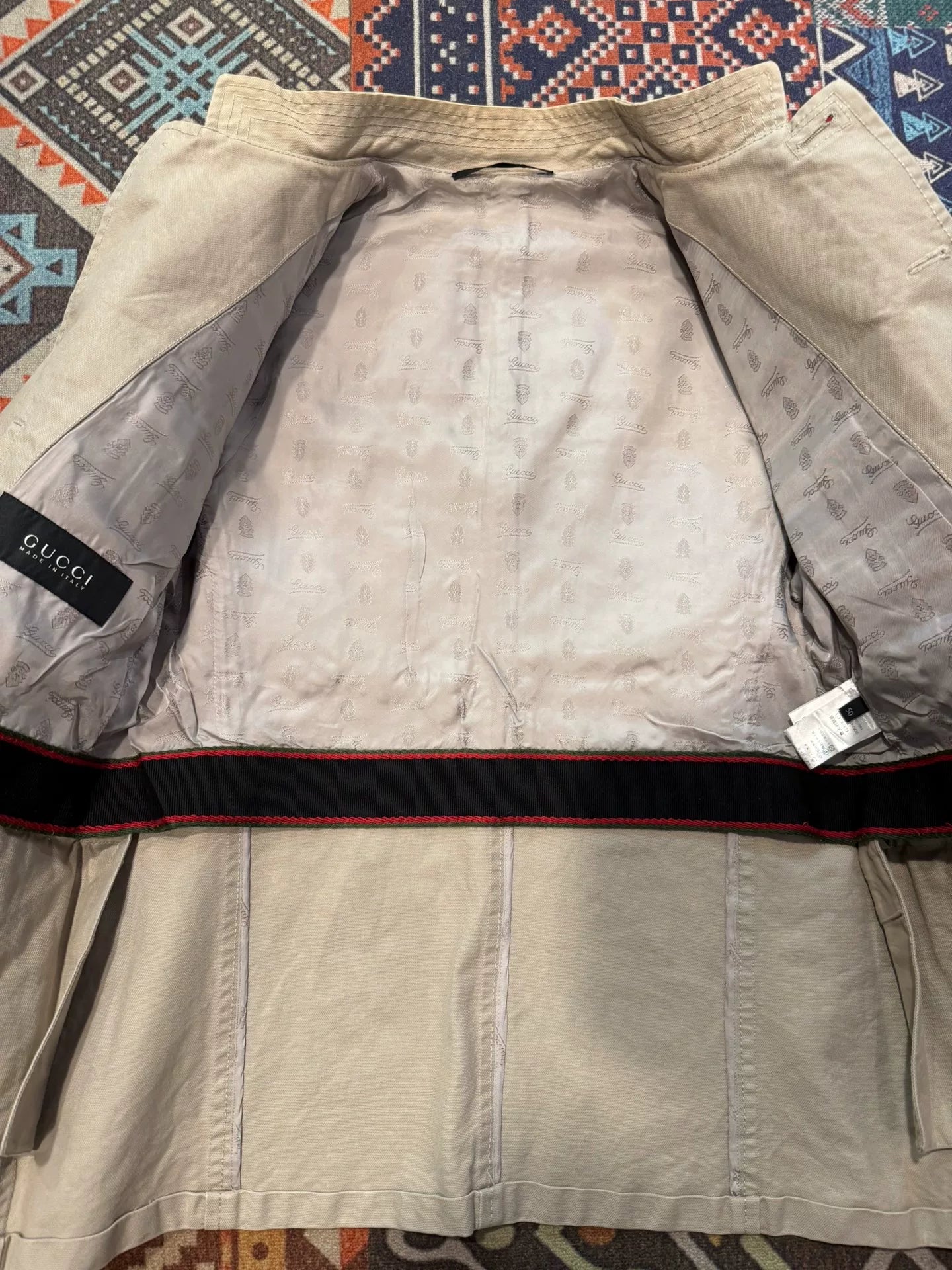 Gucci Military Canvas Jacket